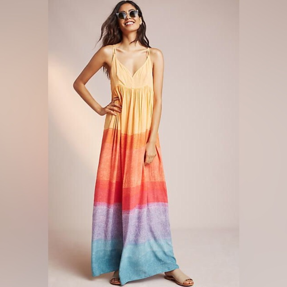 Anthropologie x Carly Weeks Setting Sun Dress